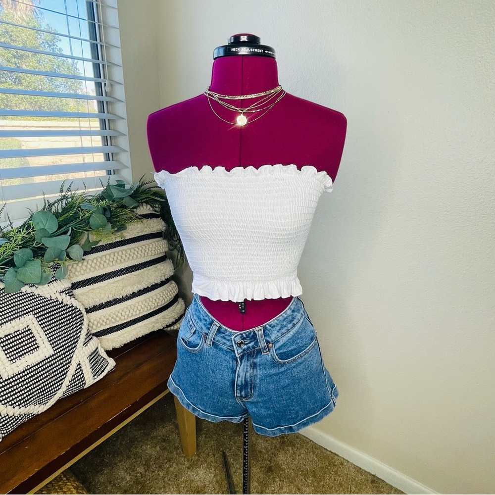 Ivy + Main White Tube Top XS